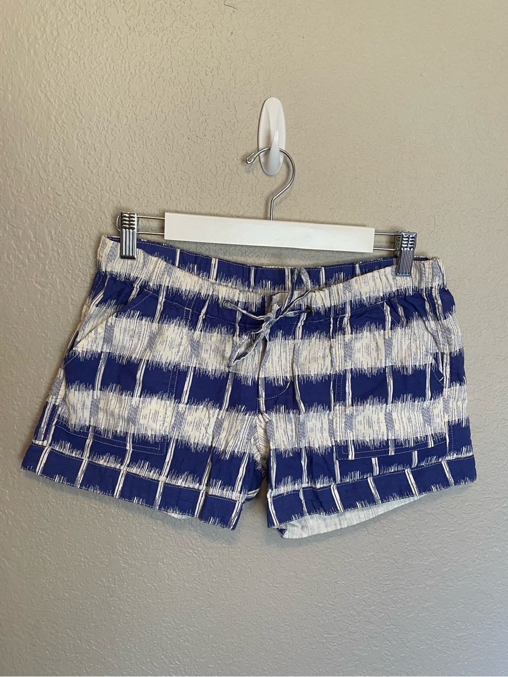 Blue watercolor shorts